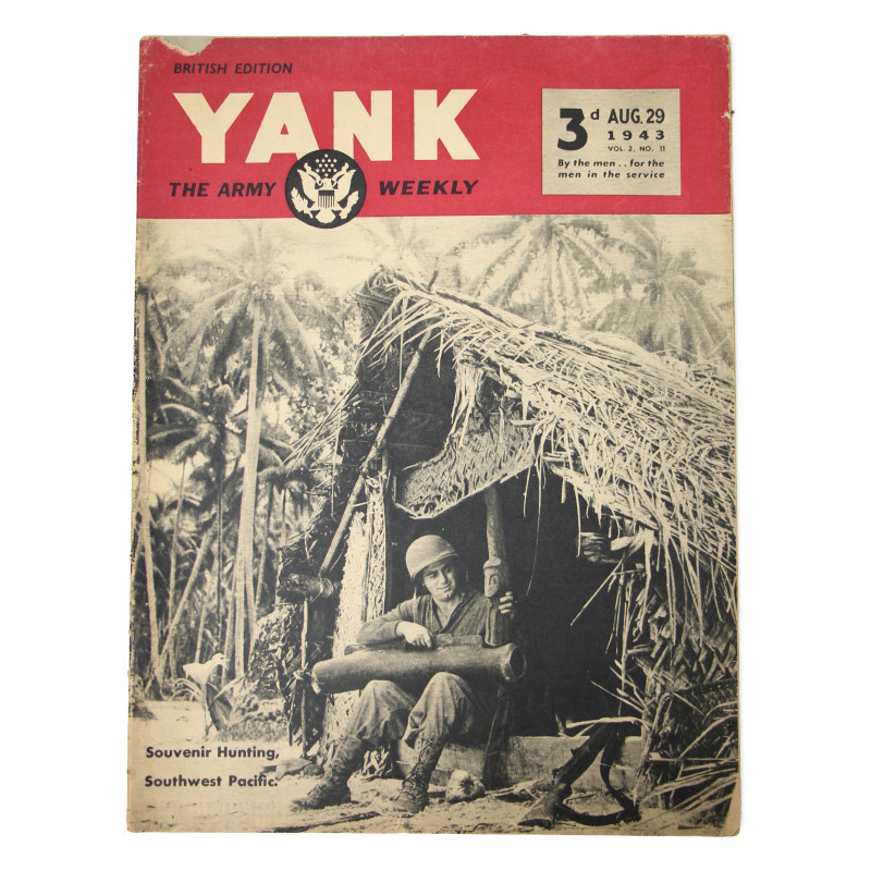 Magazine YANK, British Edition, 29 août 1943, "Souvenir Hunting, Southwest Pacific"