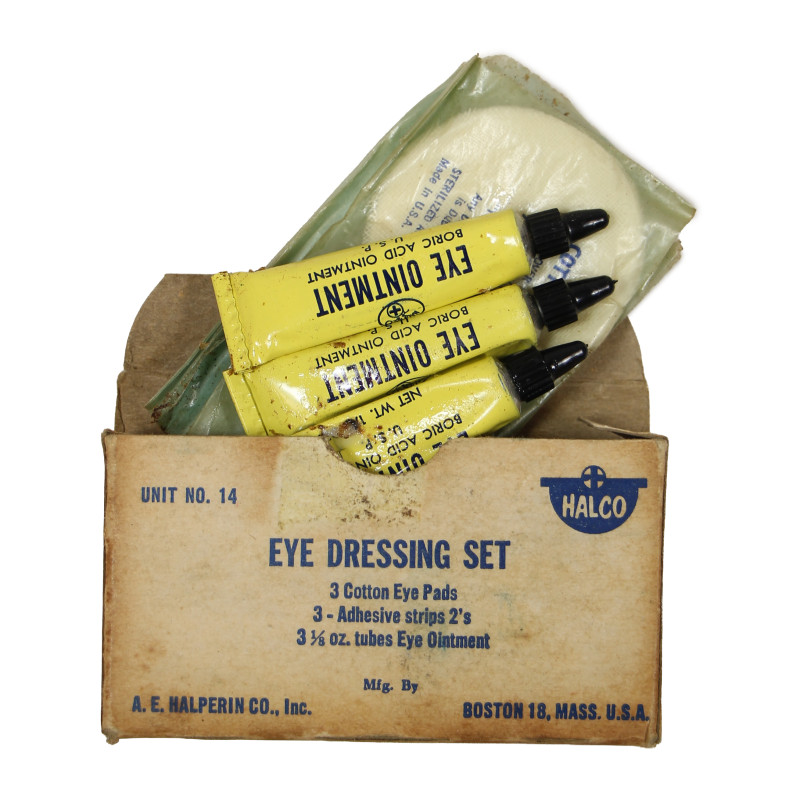 Kit de soins oculaires, Eye Dressing Set, A.E. HALPERIN CO., Inc.