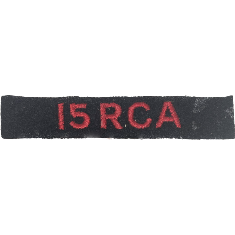 Title, 15th Field Artillery Regiment, Royal Canadian Artillery, Normandie