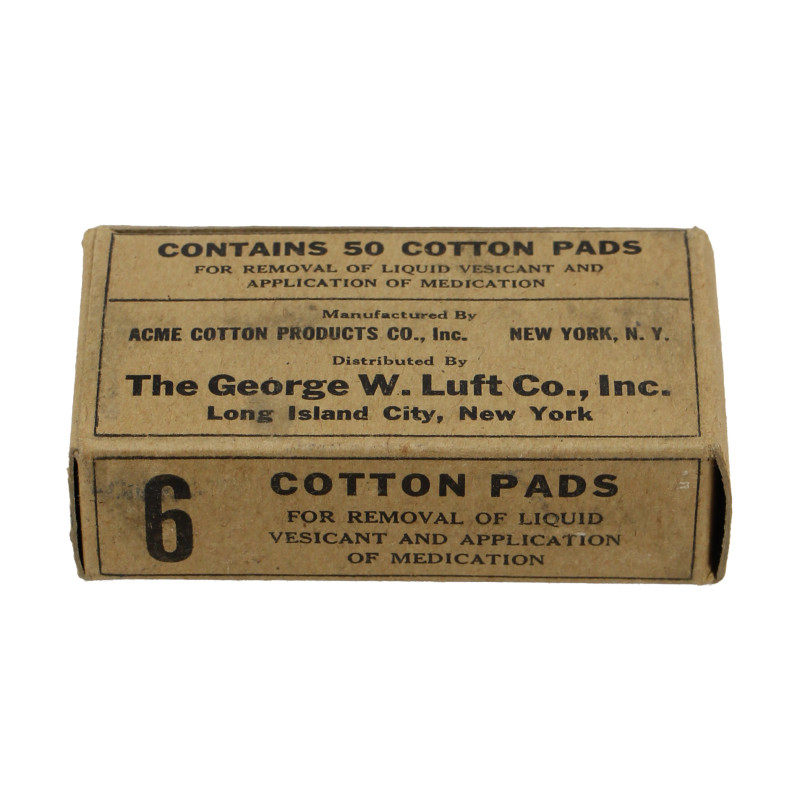Paquet de 50 compresses en coton, ACME COTTON PRODUCTS CO.