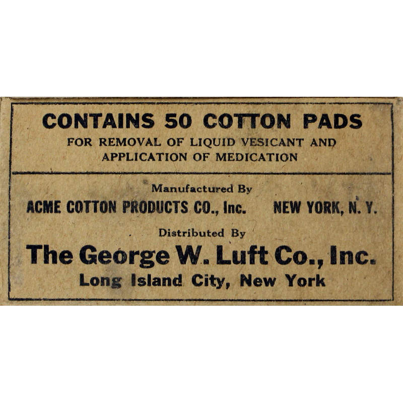 Packet, 50 Cotton Pads, ACME COTTON PRODUCTS CO.