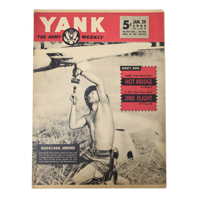 Magazine YANK, 20 janvier 1943, "Guadalcanal Armorer"