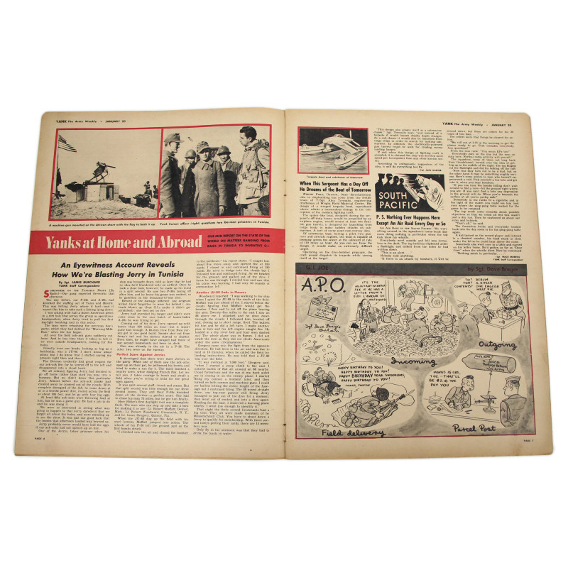 Magazine, YANK, January 20, 1943, 'Guadalcanal Armorer'