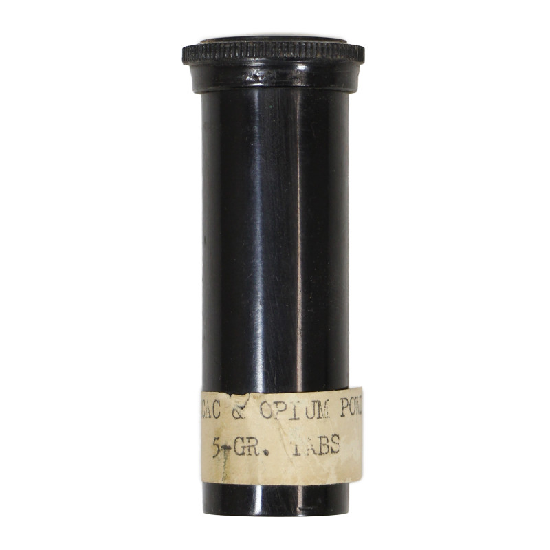 Vial, Ipecac and Opium Powder, 5-Gr. Tabs, Empty