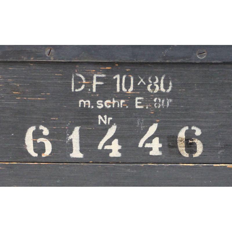 Caisse allemande, jumelles de Flak, Doppelfernrohr 10×80, Kriegsmarine