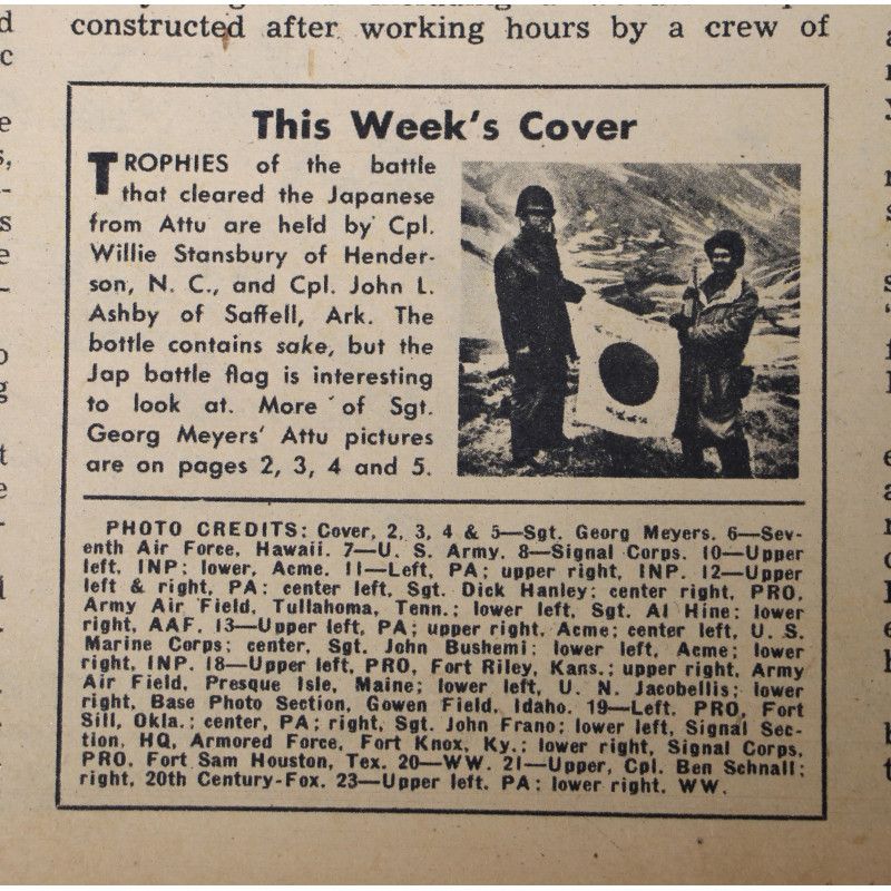 Magazine YANK, 10 septembre 1943, "Imported Stuff"