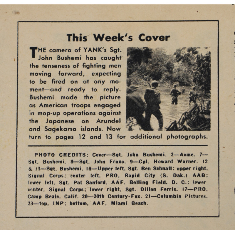 Magazine, YANK, November 26, 1943, 'The Enemy is Very Near'