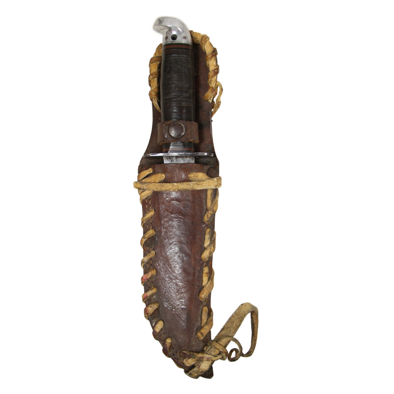 Knife, Fighting, WESTERN, Shark, with Leather Scabbard