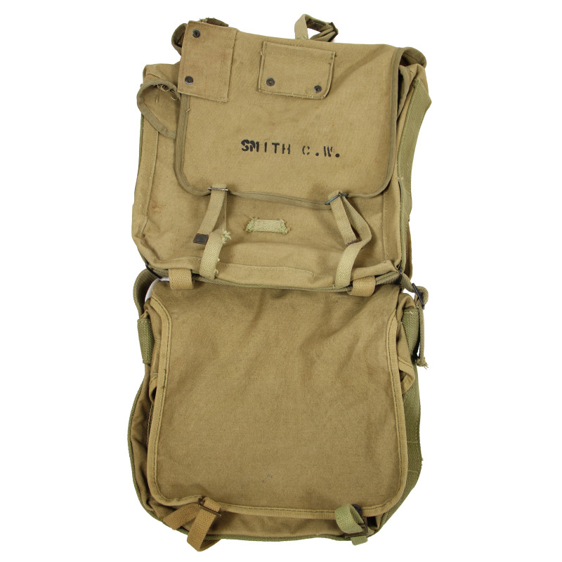 Haversack & Knapsack, 1er type (riveté), USMC, nominatif