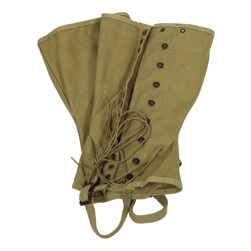 Guêtres en toile, US Army, 3R, FRASER PRODUCTS CO. 1942