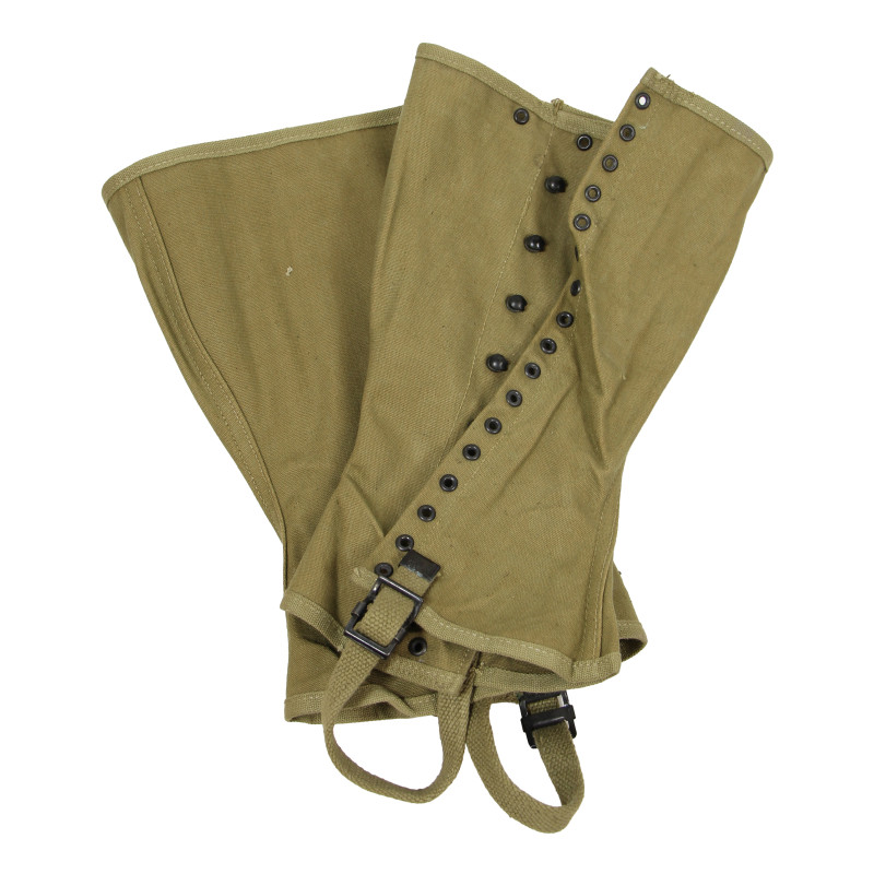 Guêtres en toile, US Army, 3R, FRASER PRODUCTS CO. 1942