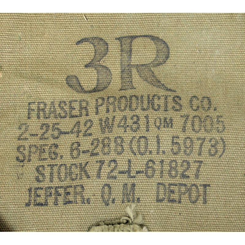Guêtres en toile, US Army, 3R, FRASER PRODUCTS CO. 1942