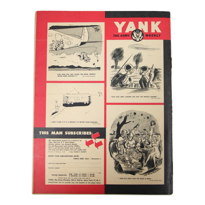 Magazine YANK, 11 février 1944, "LST Gun Captain"
