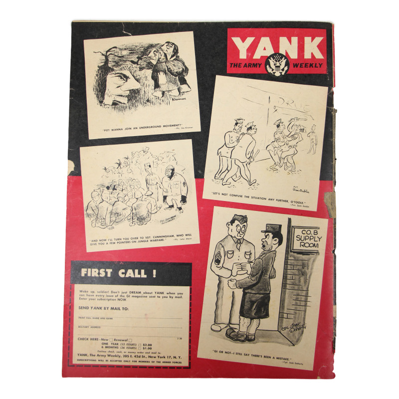 Magazine YANK, 10 mars 1944, "Zebras"