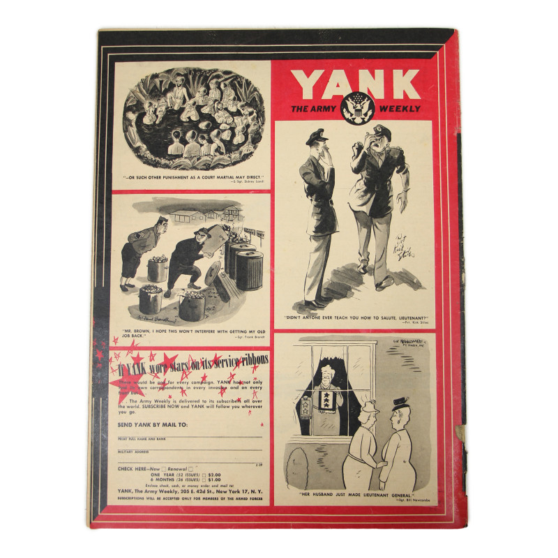 Magazine YANK, 17 mars 1944, "Close One", 2/504th PIR, 82nd Airborne Division