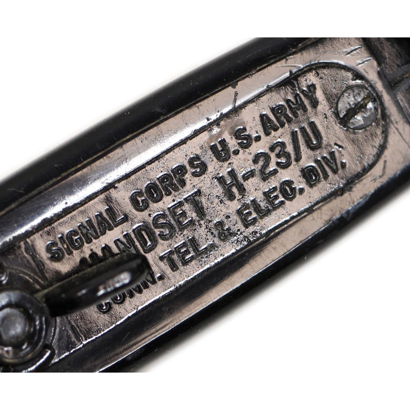 Combiné H-23C/U, US Army Signal Corps, pour émetteur-récepteur BC-1000 (SCR-300)