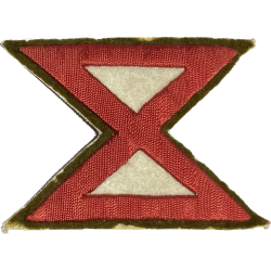 Insigne, Tenth Army, brodé