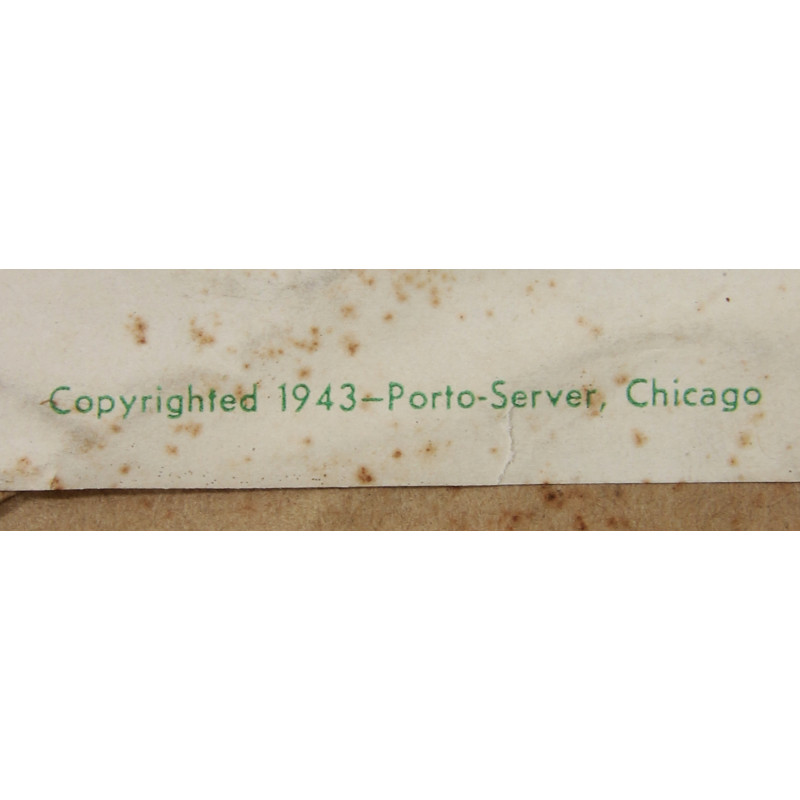 Papier à lettre, US Army, 5 feuillets & 5 enveloppes assorties, Noël 1943