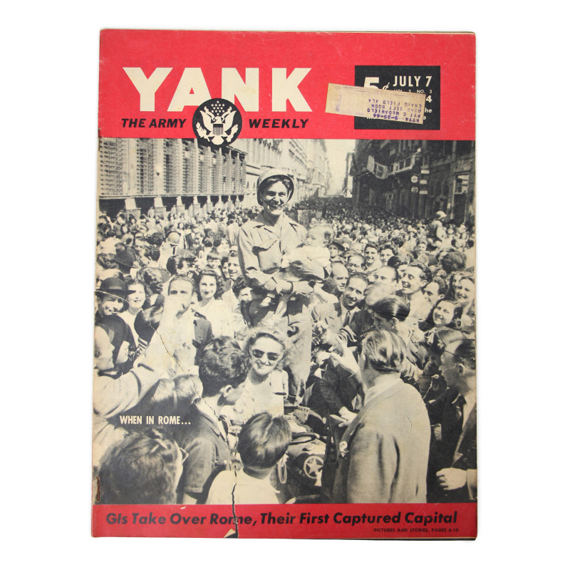 Magazine YANK, 7 juillet 1944, "When in Rome..."