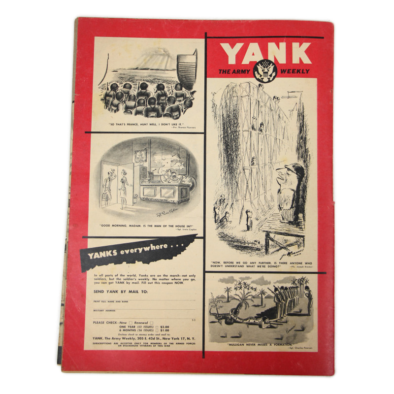Magazine YANK, 7 juillet 1944, "When in Rome..."