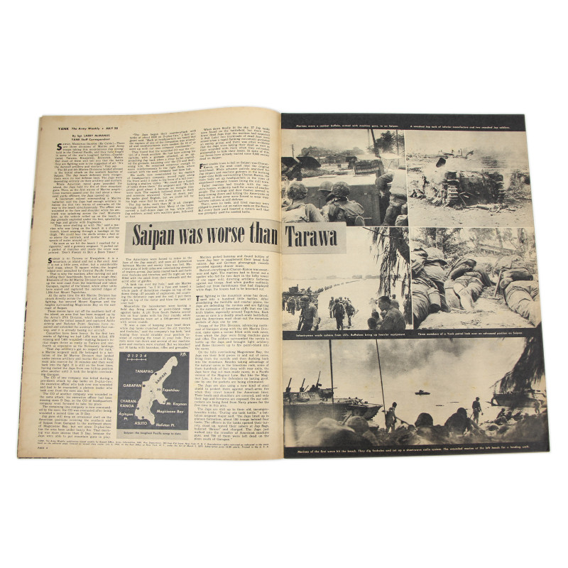 Magazine YANK, 28 juillet 1944, "Hello, France"