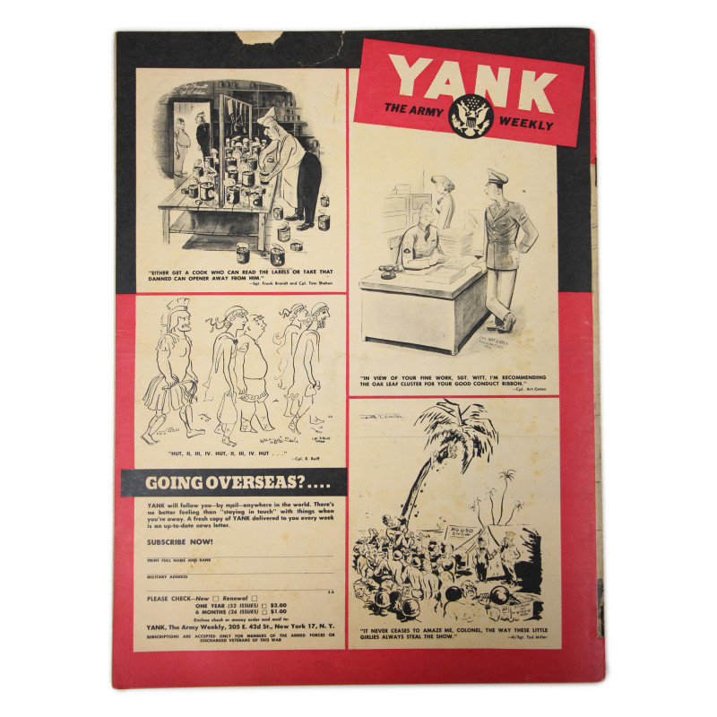 Magazine YANK, 28 juillet 1944, "Hello, France"
