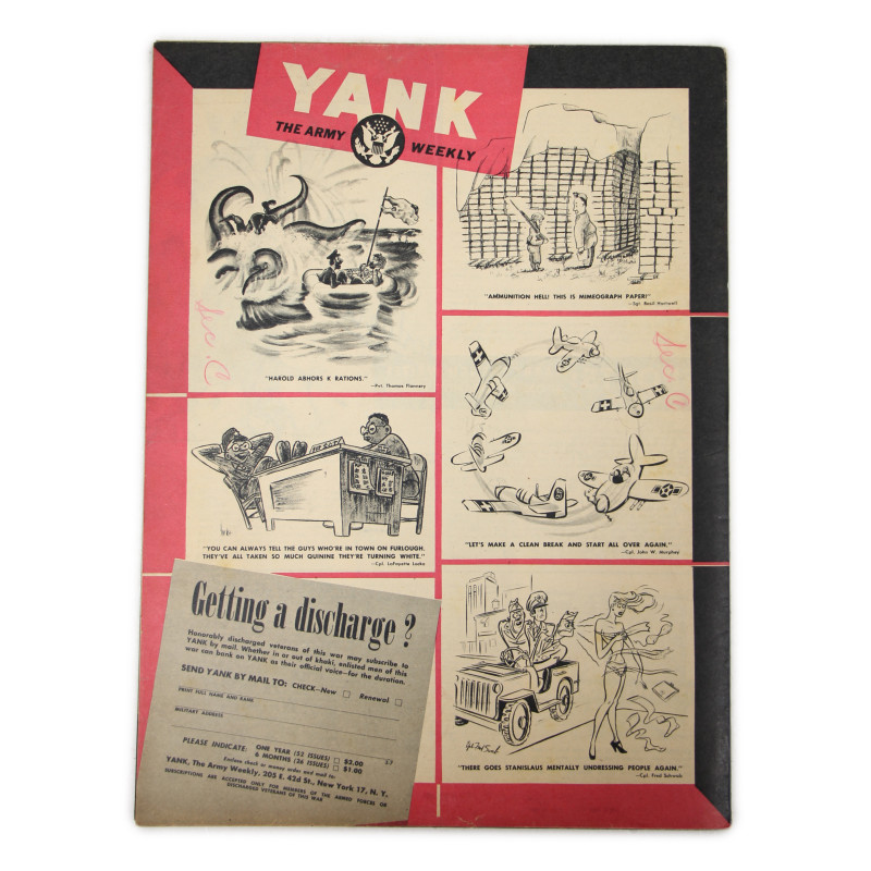 Magazine YANK, 4 août 1944