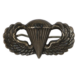 Badge, Parachutist's, 'Jump Wings', US Army, N.S. MEYER, INC., Sterling, Pin Back