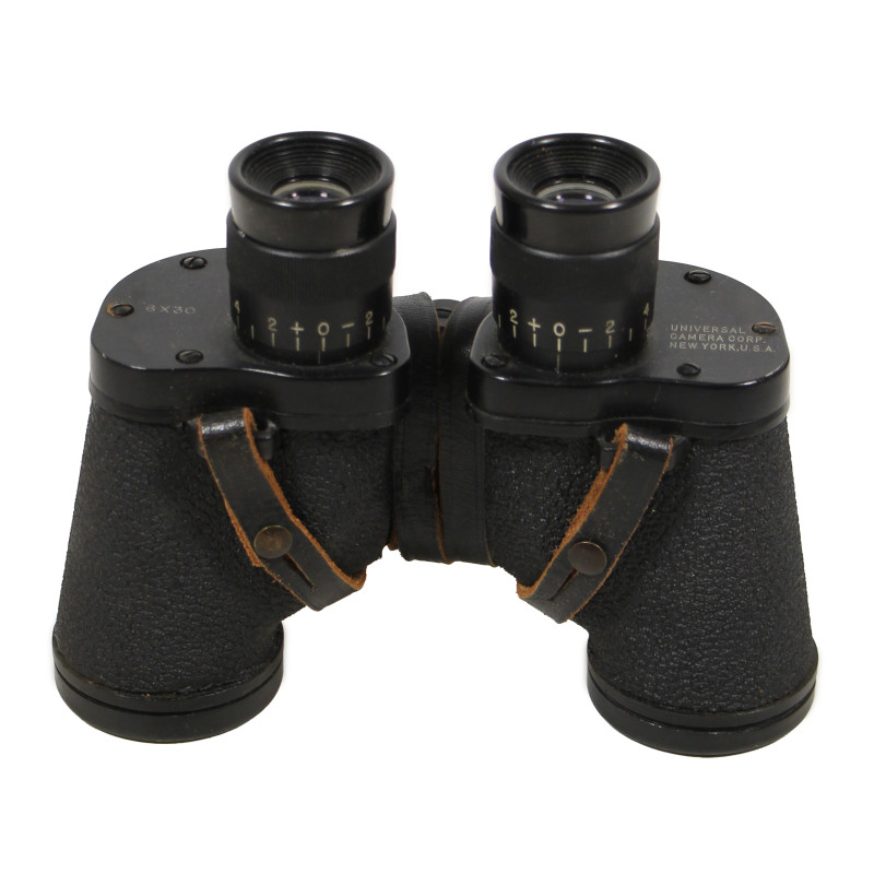 Binoculars, 6x30, M6, UNIVERSAL CAMERA CORP., with Case, Leather