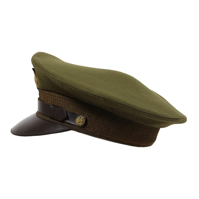 Cap, Visor, Officer's, US Army, 1st Lt. David Moncur, Co. H, 379th Inf. Regt., 95th Infantry Division, KIA, December 14, 1944
