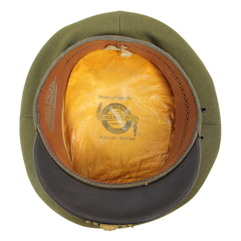 Cap, Visor, Officer's, US Army, 1st Lt. David Moncur, Co. H, 379th Inf. Regt., 95th Infantry Division, KIA, December 14, 1944