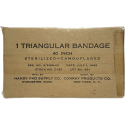 Bandage stérile triangulaire, HANDY PAD SUPPLY CO. 1943