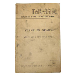Manuel technique, TM 9-8615, Steering Gears (Ross Gear and Tool Co.), 1953
