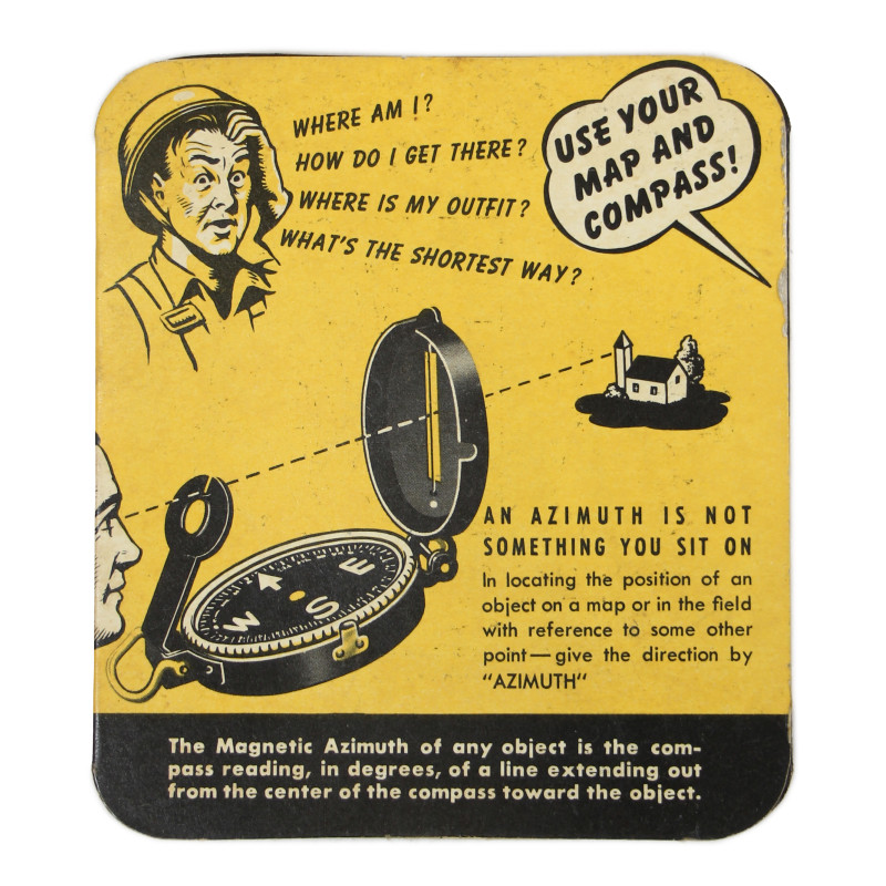 Guide d'utilisation de boussole, US Army