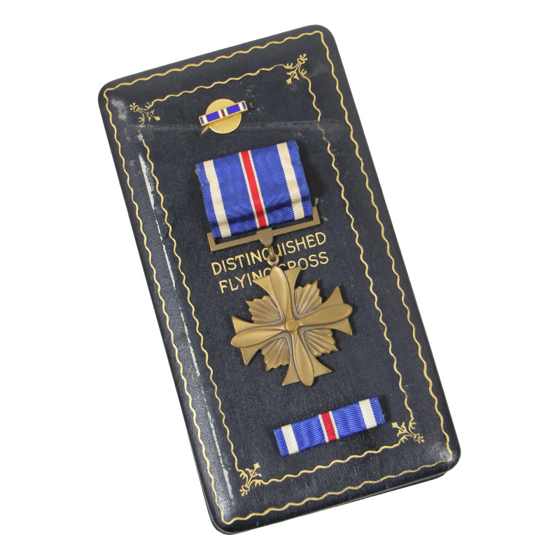 Coffret médaille, Distinguished Flying Cross, complet