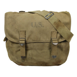 Bag, Field, M-1936, T/5 Leo Zimmerman, 22nd Armored Eng. Bn., 5th Armored Division, ETO
