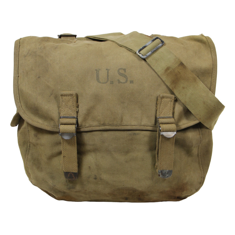 Bag, Field, M-1936, T/5 Leo Zimmerman, 22nd Armored Eng. Bn., 5th Armored Division, ETO