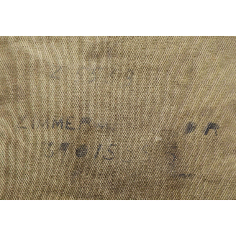 Bag, Field, M-1936, T/5 Leo Zimmerman, 22nd Armored Eng. Bn., 5th Armored Division, ETO