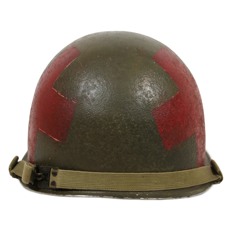 Helmet, M1, Swivel Loops, Schlueter, Medic, Three Red Crosses