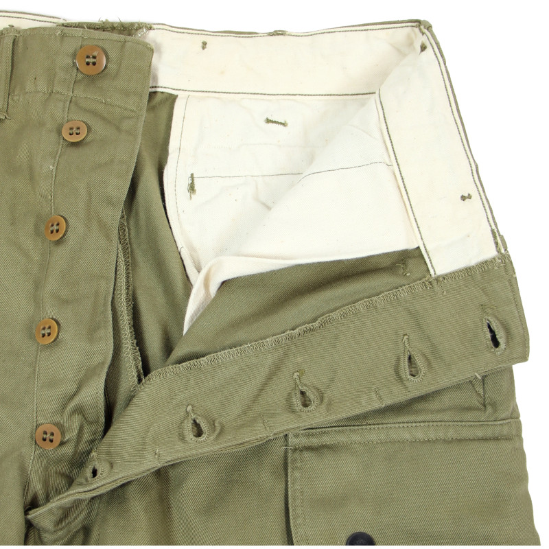 Trousers, Jumper, Parachutist's, M-1942, WM. F. FRETZ & SON, 1942, 32 x 34, Laundry Number
