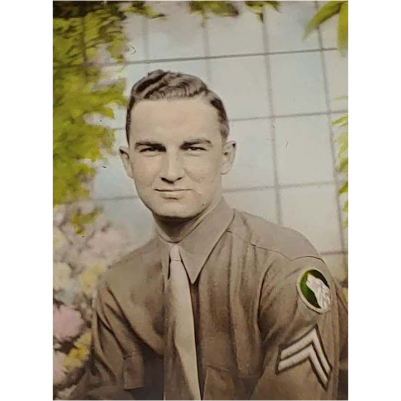 Dog Tags, T/3 Roy Rudd, Div. Hq., 104th Infantry Division, ETO