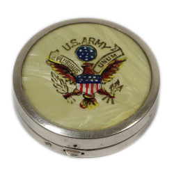 Poudrier, personnel féminin, US Army, "E PLURIBUS UNUM"