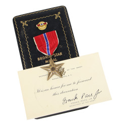 Médaille, Bronze Star, Pfc. Dalbert Snyder, Co. E, 2nd Inf. Regt., 5th Infantry Division, WIA, ETO