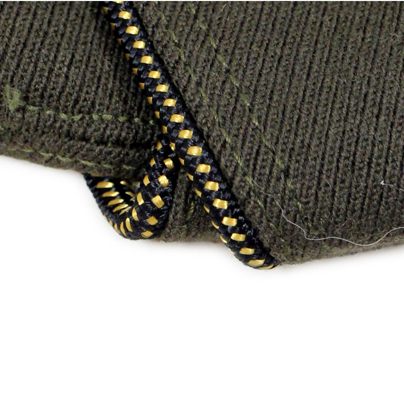 Cap, Garrison, Wool, Elastique, OD, Dark, Officer's, Size 7 ⅛, 1942