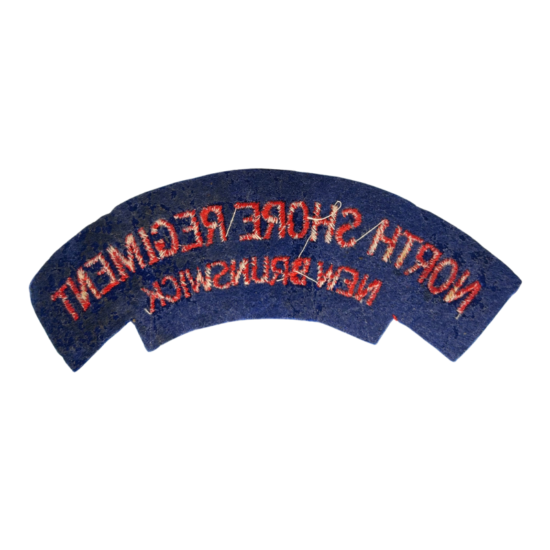 Shoulder Title, The North Shore (New Brunswick) Regiment, Normandy, Embroidered