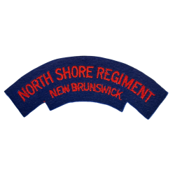 Titre d'épaule, The North Shore (New Brunswick) Regiment, Normandie, brodé