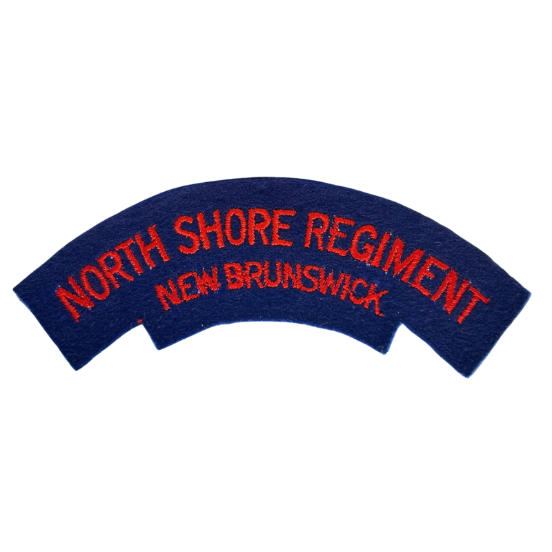 Titre d'épaule, The North Shore (New Brunswick) Regiment, Normandie, brodé