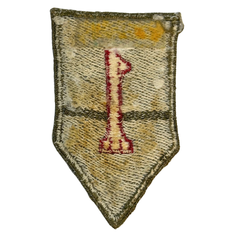 Insigne, 1st Infantry Division, fabrication locale, armée d'occupation