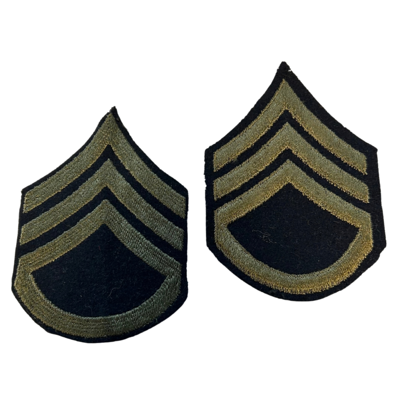 Chevrons de Staff Sergeant, US Army, OD, feutre