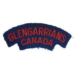 Titre d'épaule, The Stormont, Dundas and Glengarry Highlanders, Normandie, brodé